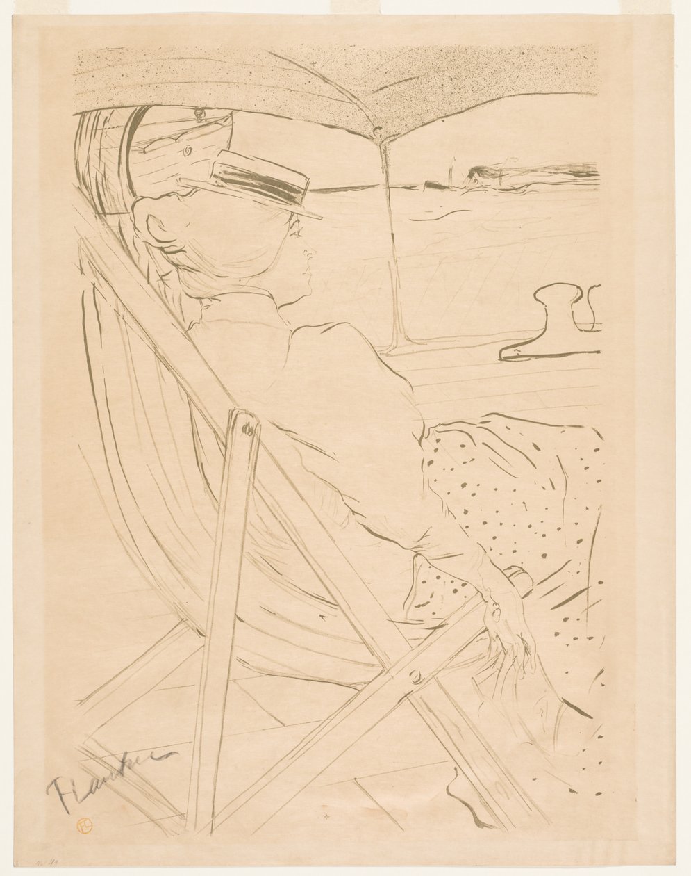 La pasajera del 54 de Henri de Toulouse-Lautrec
