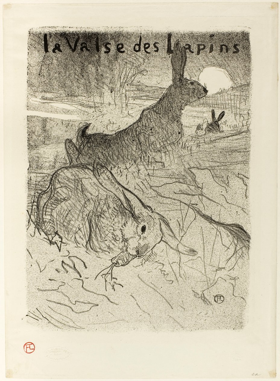 El vals de los conejos de Henri de Toulouse-Lautrec