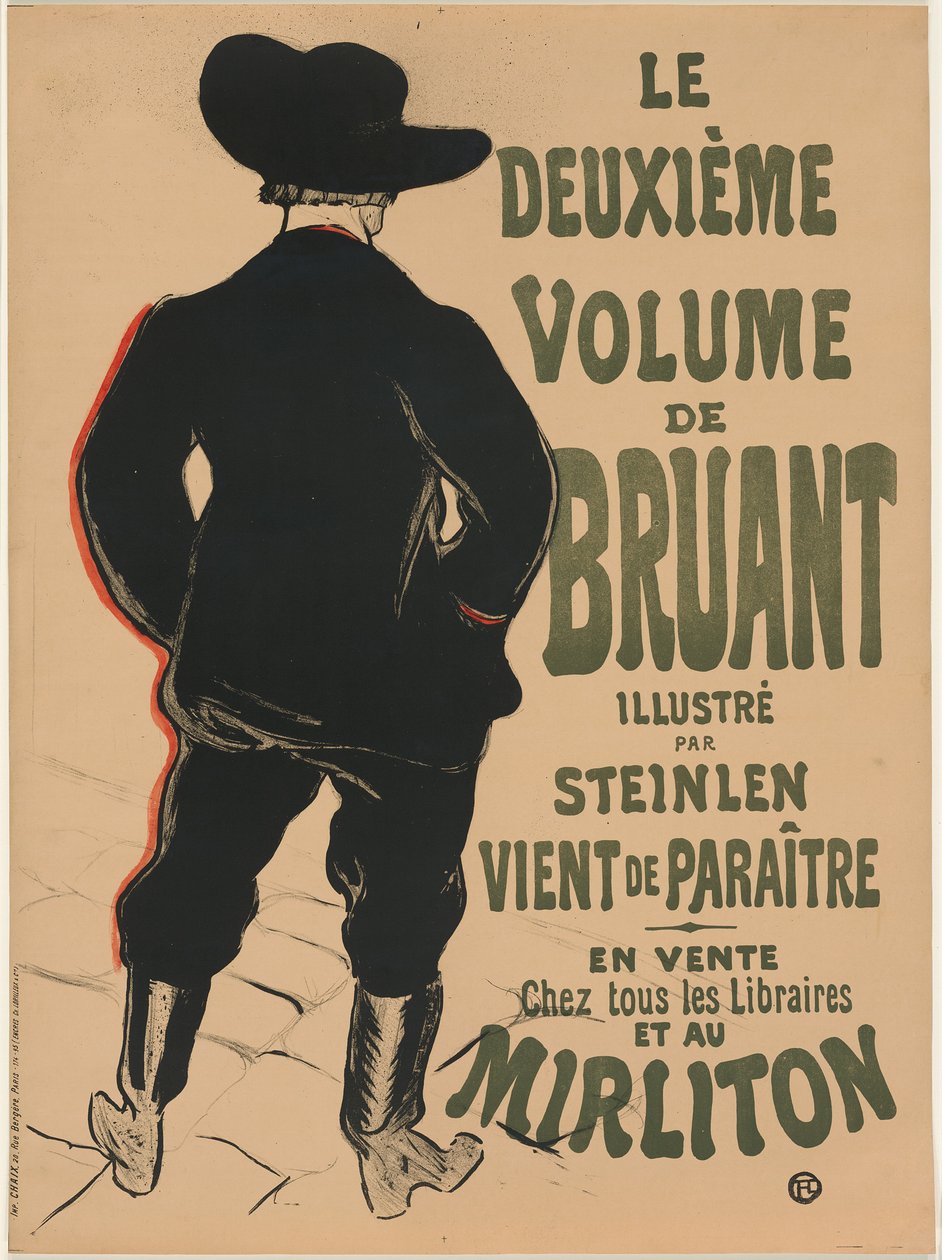 El segundo volumen de Bruant de Henri de Toulouse-Lautrec
