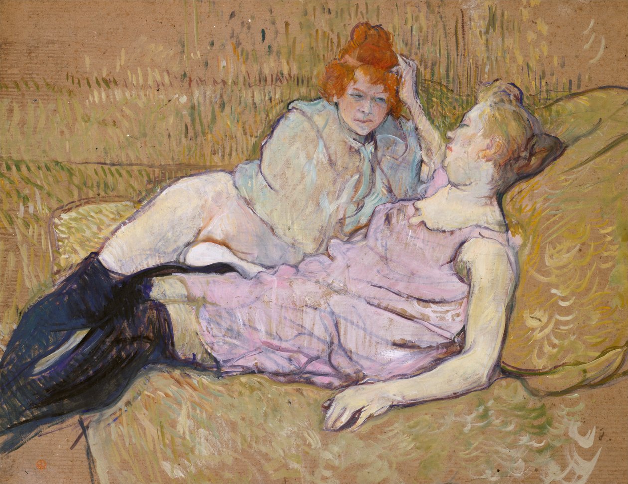 El sofá, c.1894-96 de Henri de Toulouse Lautrec