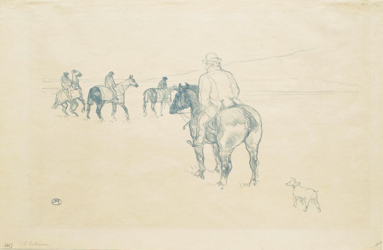 El entrenador de Henri de Toulouse-Lautrec
