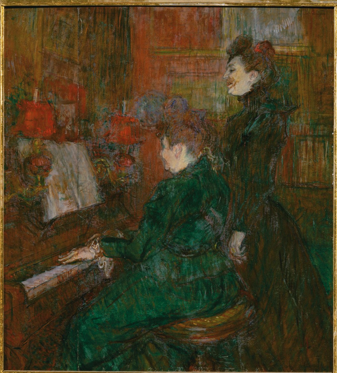 La lección de canto de Henri de Toulouse-Lautrec