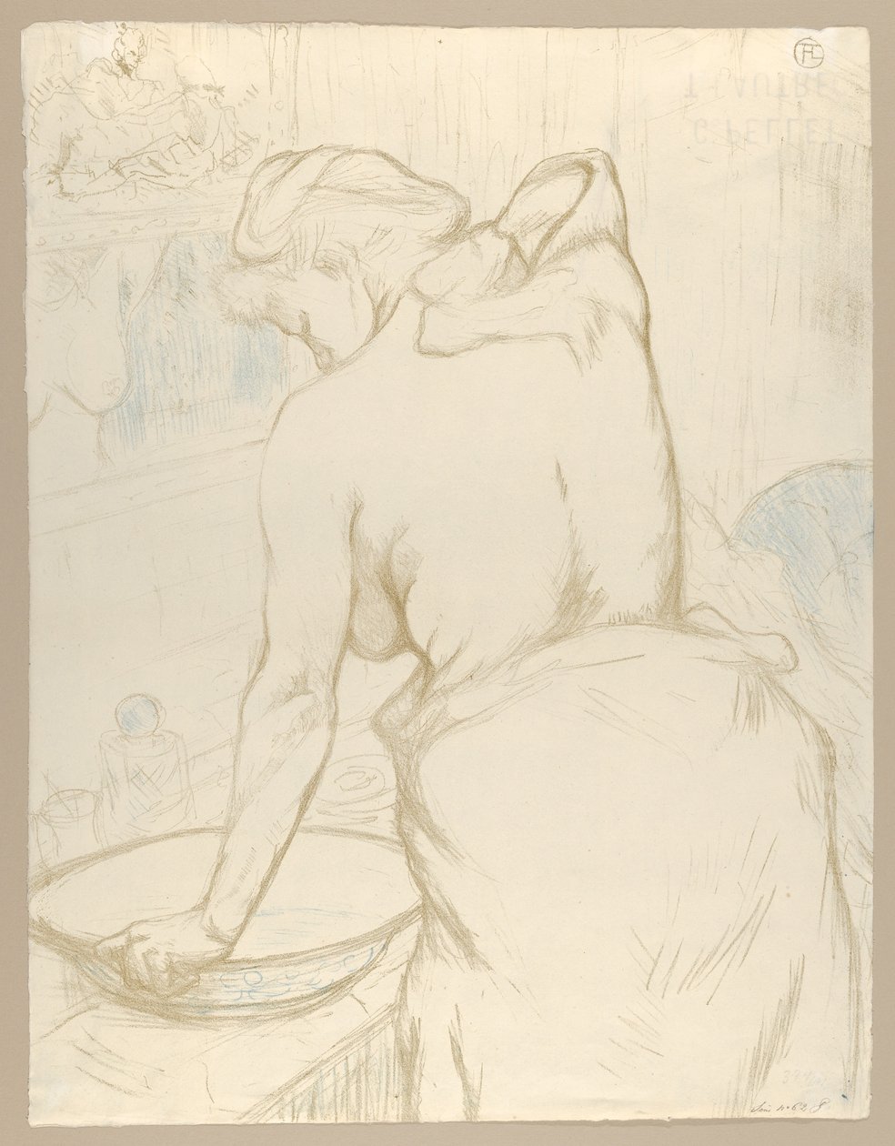«Washing», de «Elles» de Henri de Toulouse-Lautrec