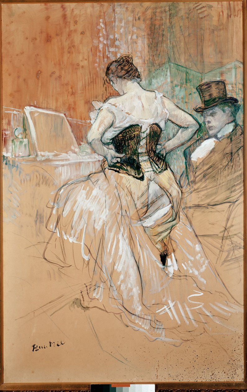 Mujer en corsé de Henri de Toulouse Lautrec