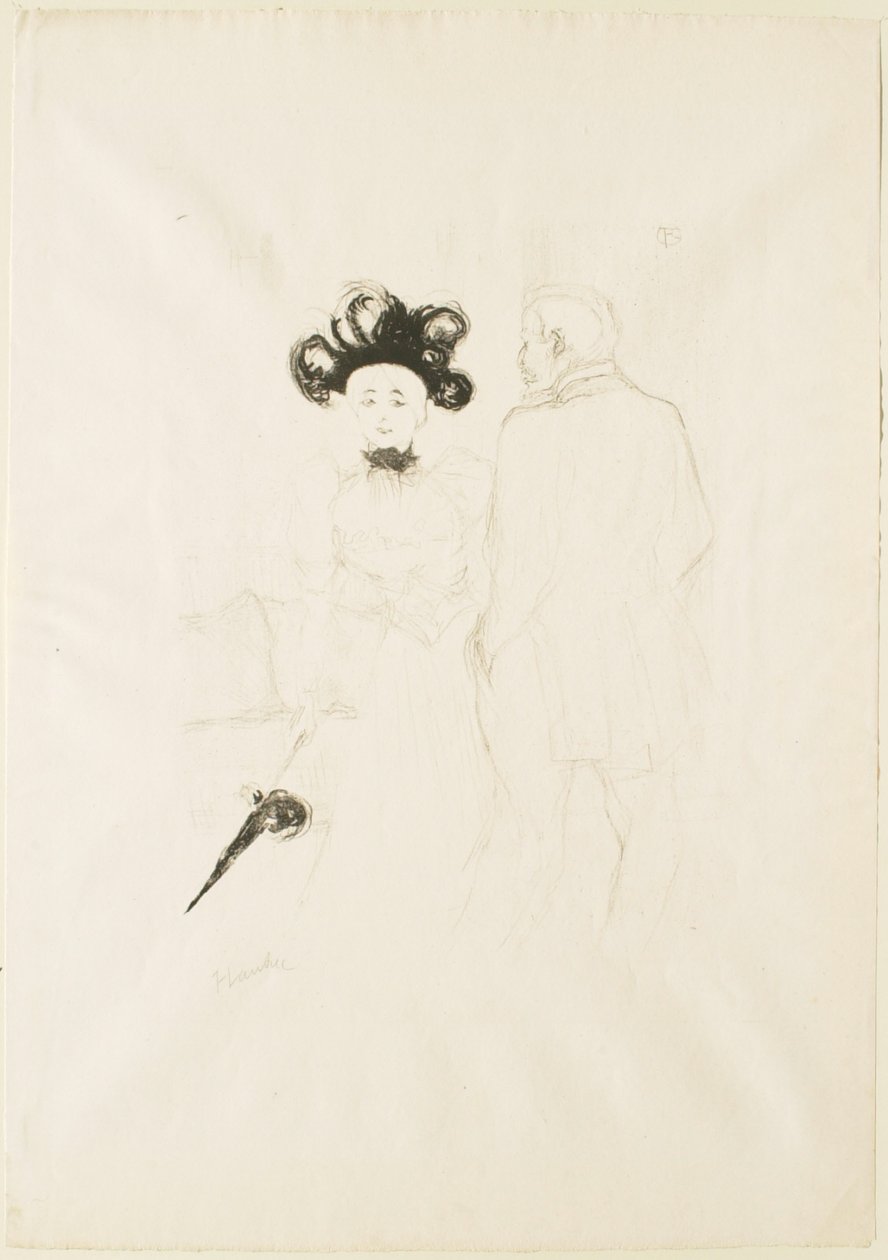Yahne y Antoine en «La edad difícil» de Henri de Toulouse-Lautrec