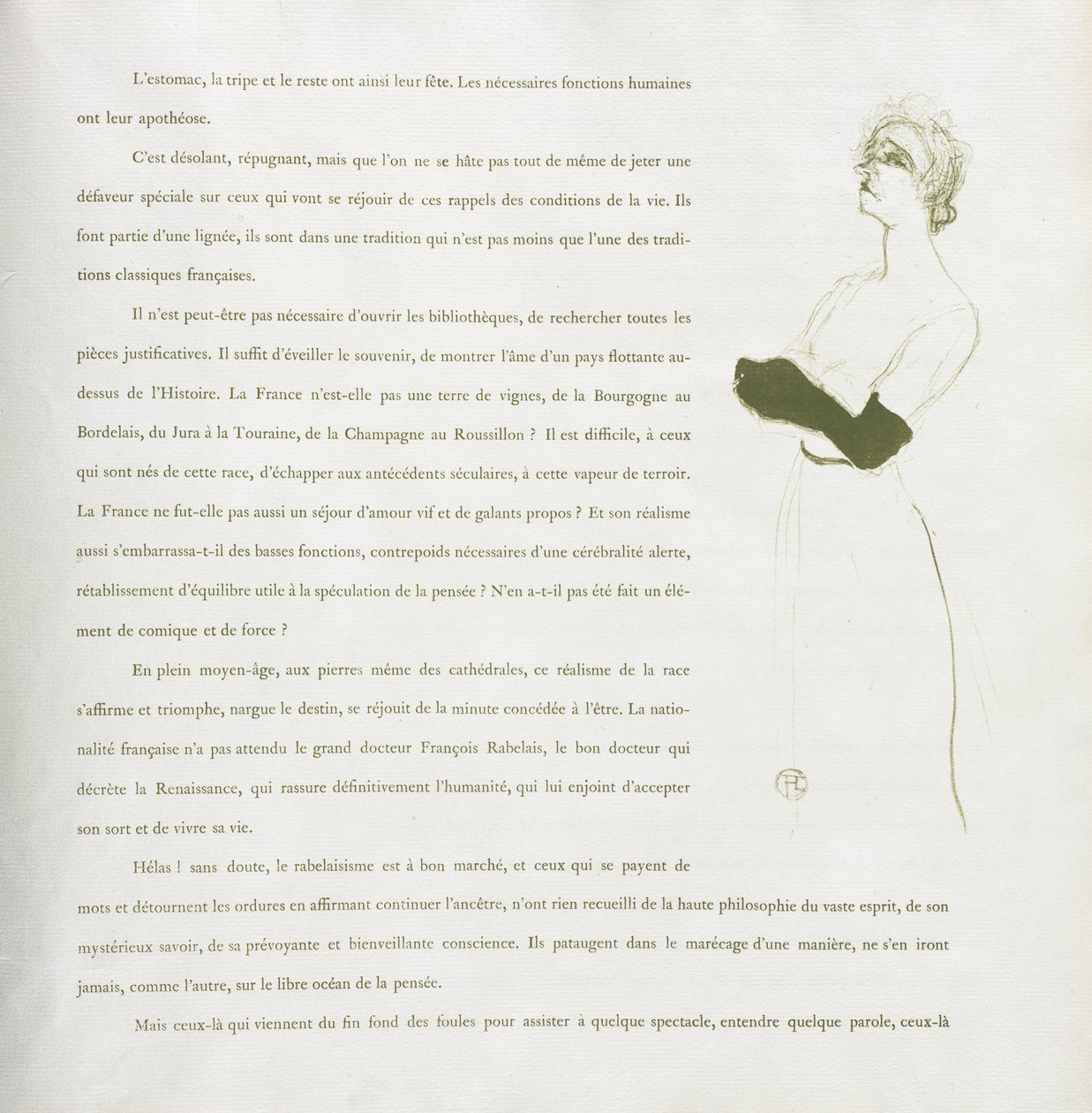 Yvette Guilbert - Serie francesa: No. 10 de Henri de Toulouse-Lautrec