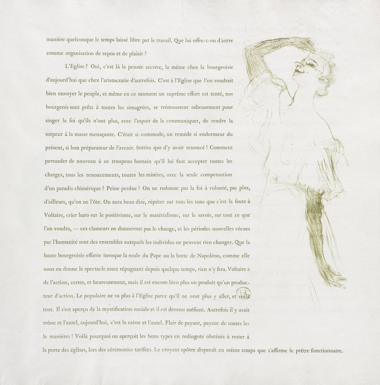 Yvette Guilbert - Serie francesa: No. 7 de Henri de Toulouse-Lautrec