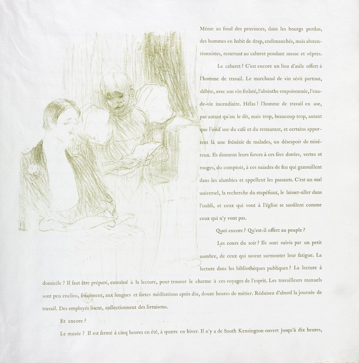 Yvette Guilbert - Serie francesa: No. 8 de Henri de Toulouse-Lautrec