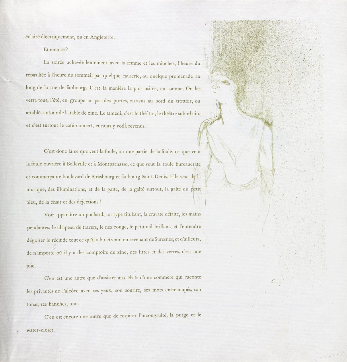 Yvette Guilbert - Serie francesa: No. 9 de Henri de Toulouse-Lautrec
