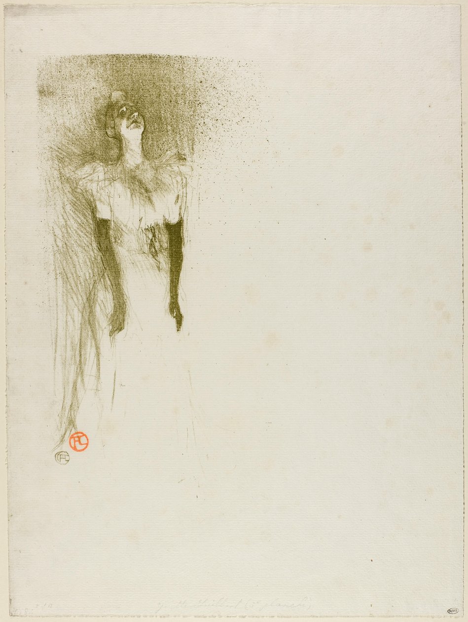 Yvette Guilbert de Henri de Toulouse-Lautrec