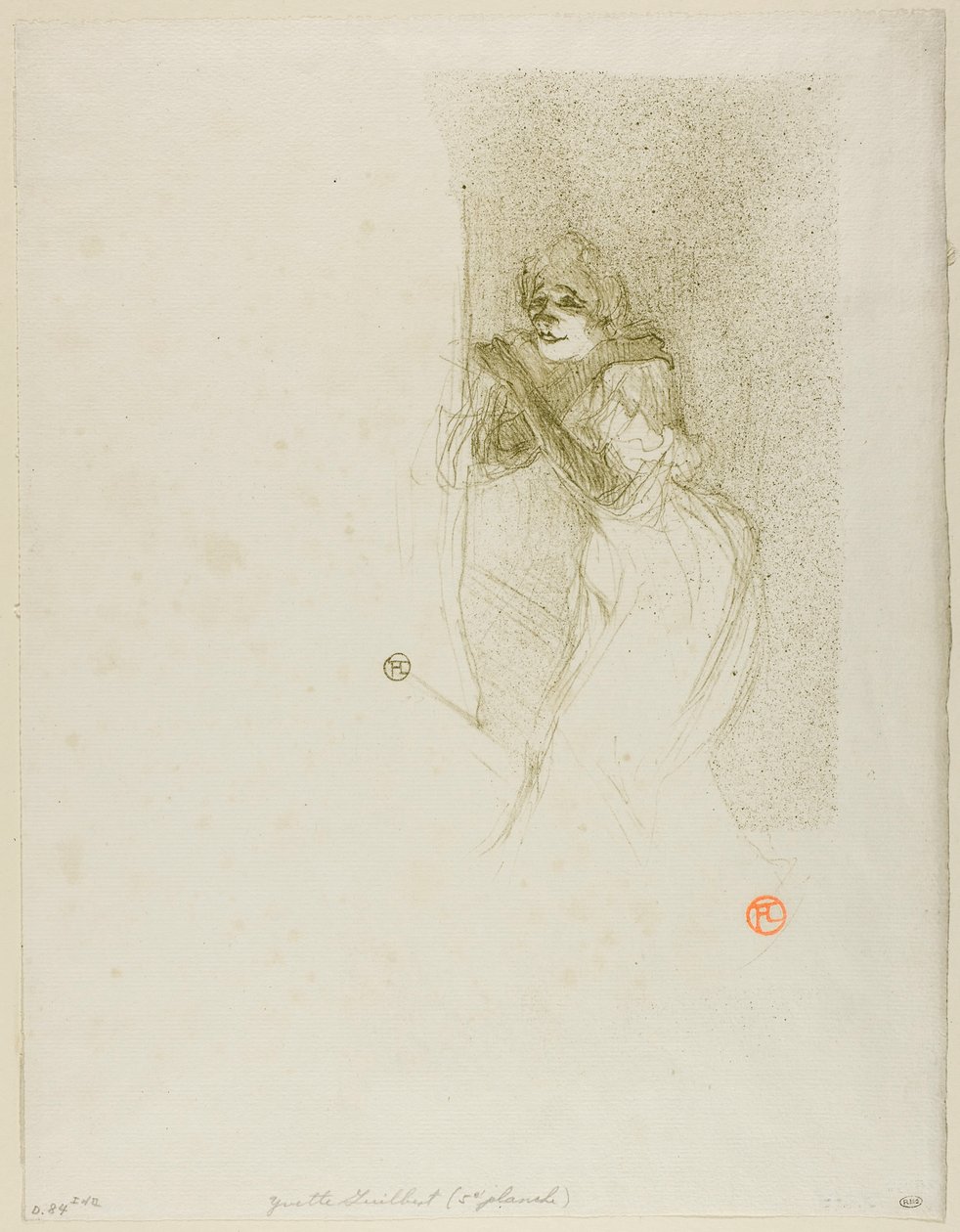 Yvette Guilbert de Henri de Toulouse-Lautrec