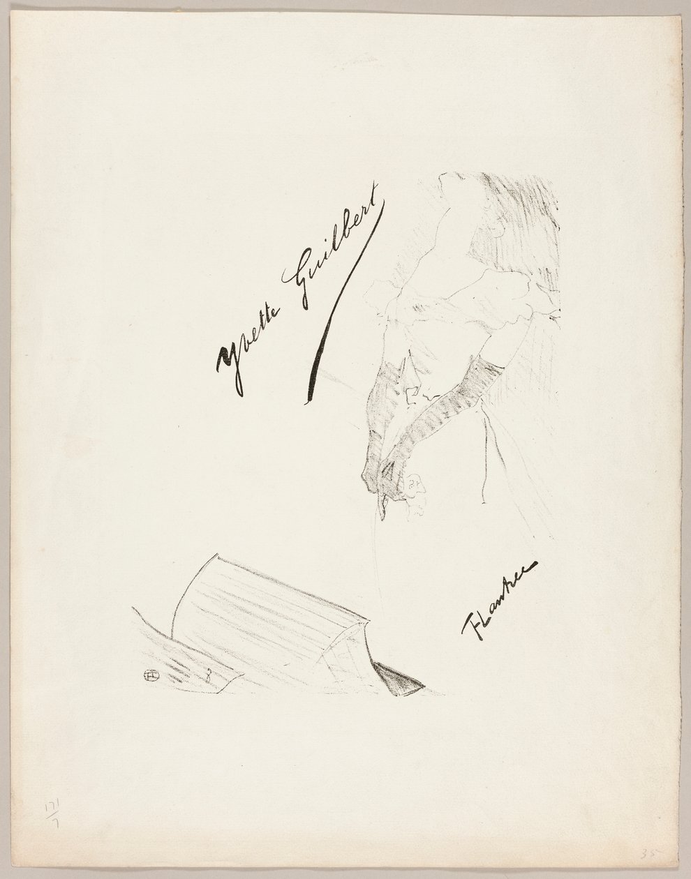 Yvette Guilbert de Henri de Toulouse-Lautrec