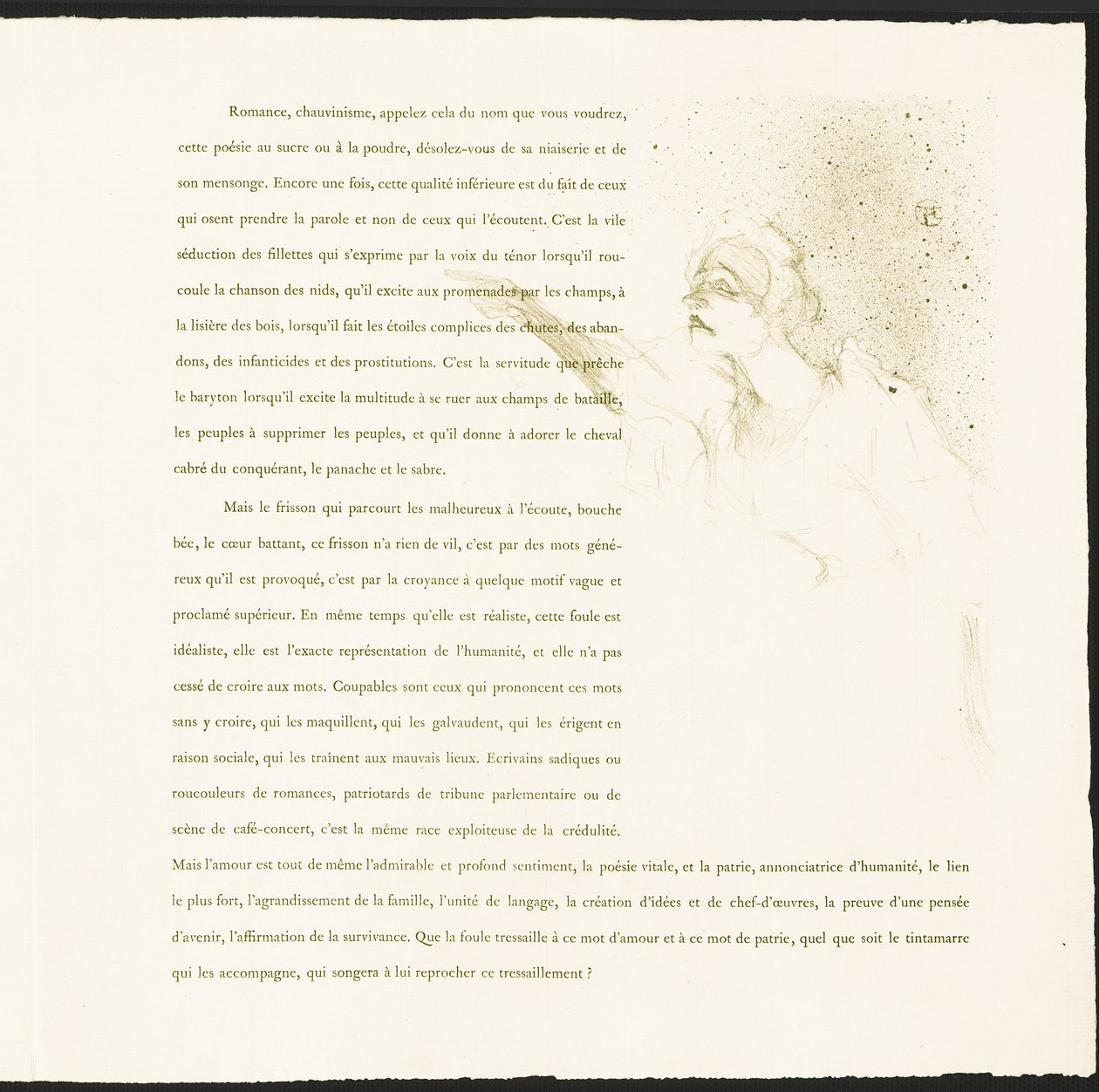 Yvette Guilbert de Henri de Toulouse-Lautrec
