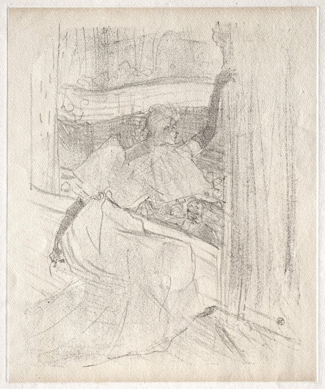 Yvette Guilbert: saludando al público de Henri de Toulouse-Lautrec