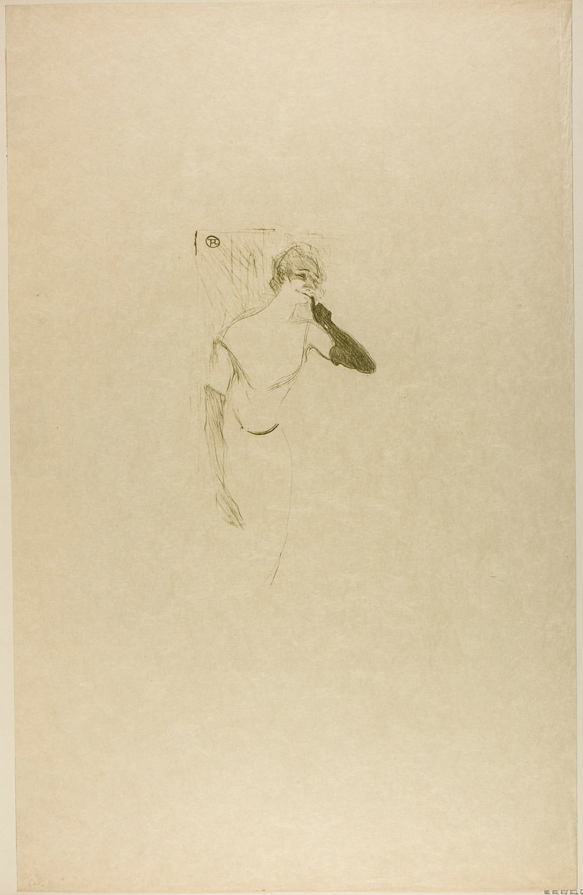 Yvette Guilbert, en Colombine à Pierrot de Henri de Toulouse-Lautrec