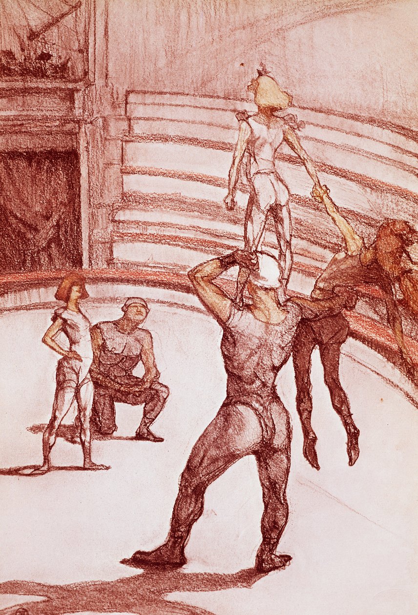 Acróbatas de Henri de Toulouse Lautrec