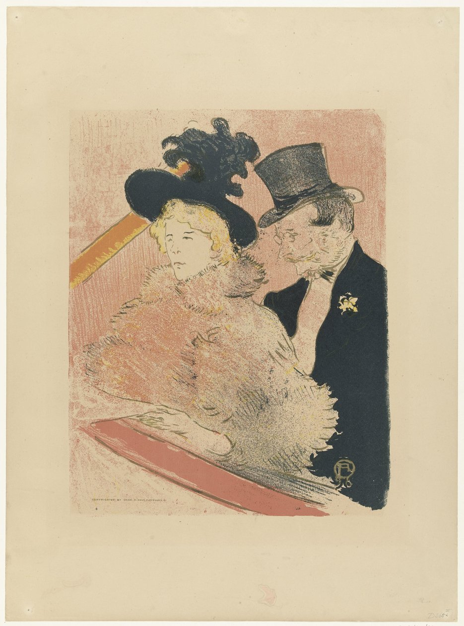 Cartel de inktfabrikant con el retrato de Emilienne d