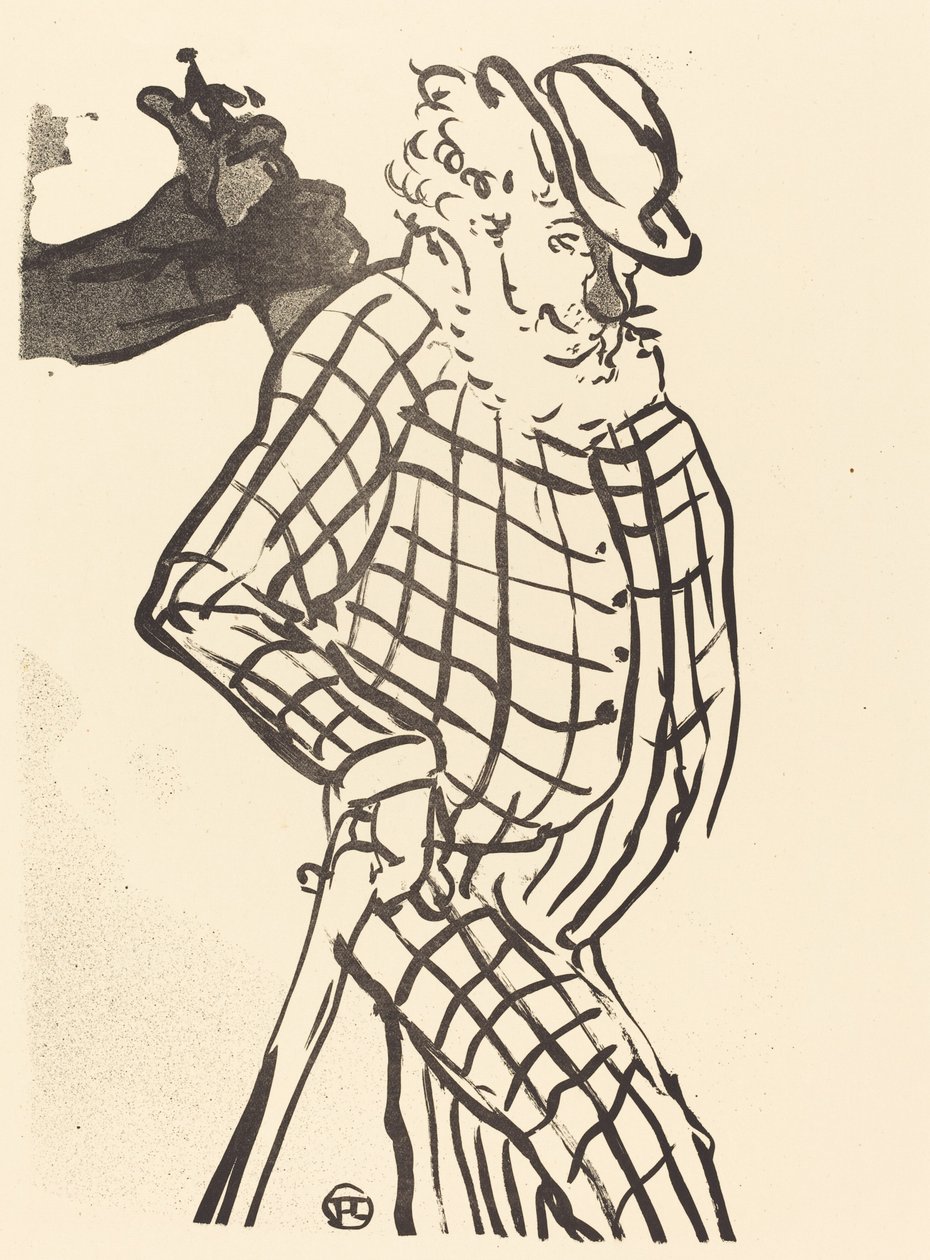 Cantante americano, 1893 de Henri de Toulouse Lautrec