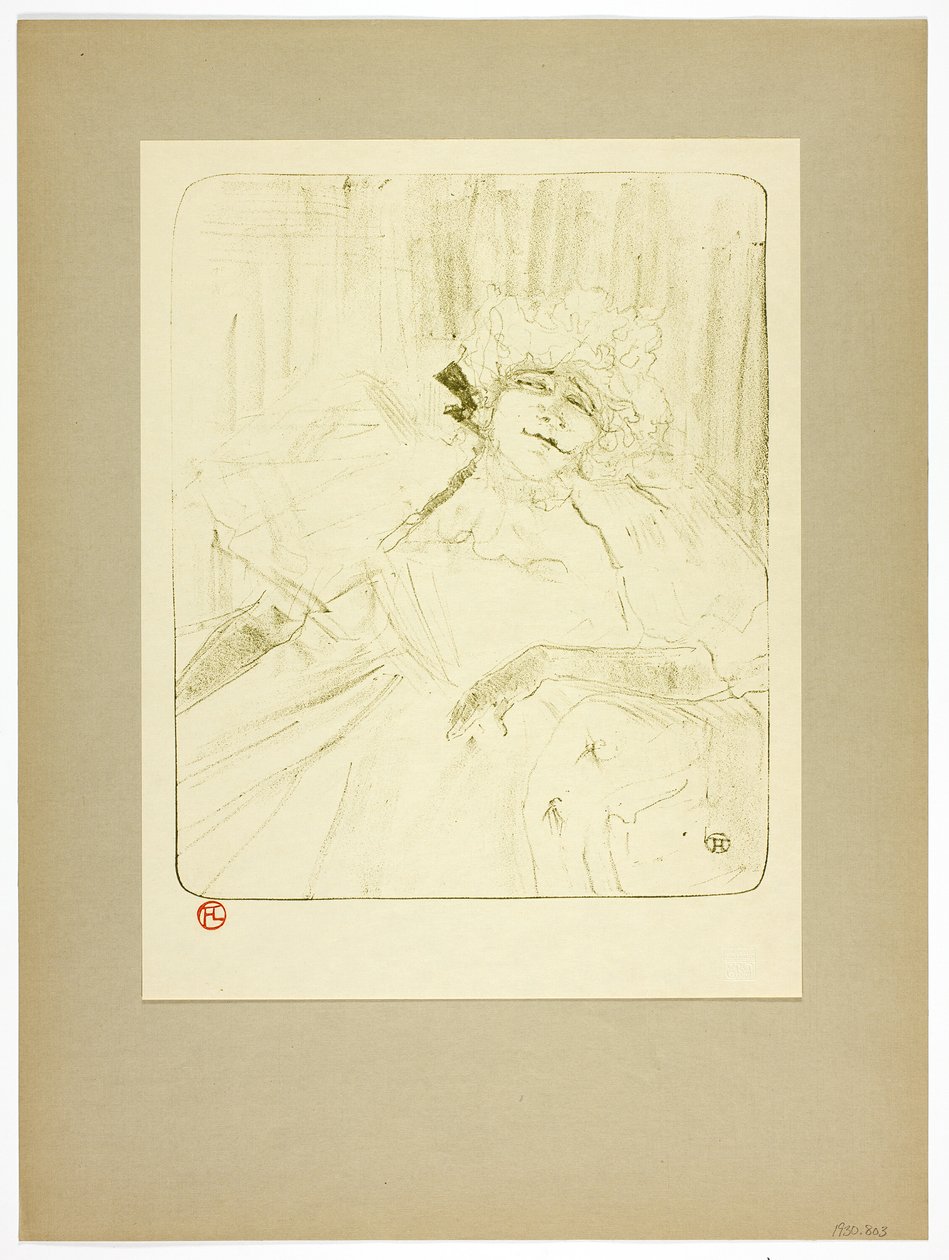Una vieja canción, plato cinco de Yvette Guilbert de Henri de Toulouse Lautrec