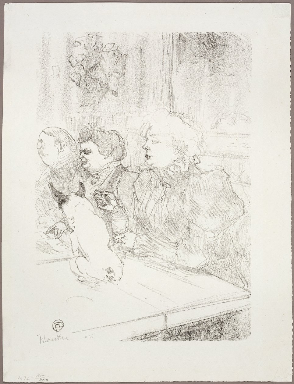 En La Souris, Madame Palmyre de Henri de Toulouse Lautrec