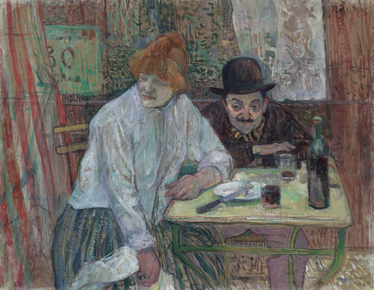 En el Café La Mie de Henri de Toulouse Lautrec