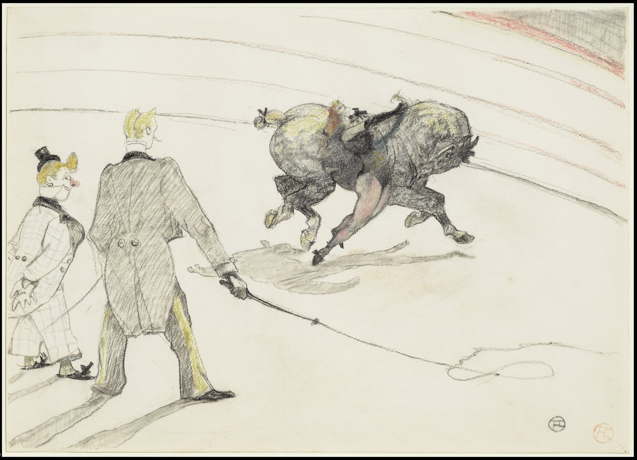 En el circo: Acróbatas, 1899 de Henri de Toulouse Lautrec