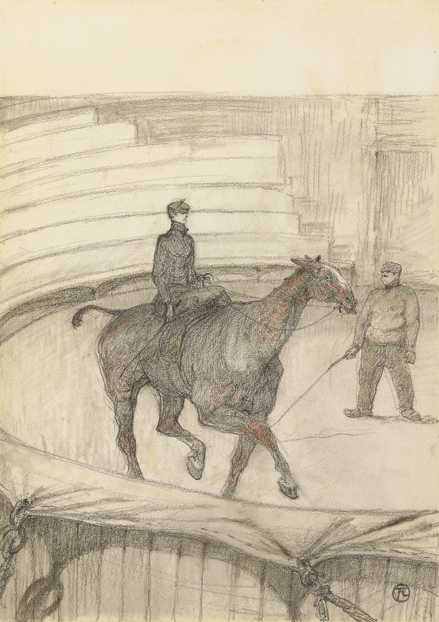 En el circo: Ensayo, 1899 de Henri de Toulouse Lautrec