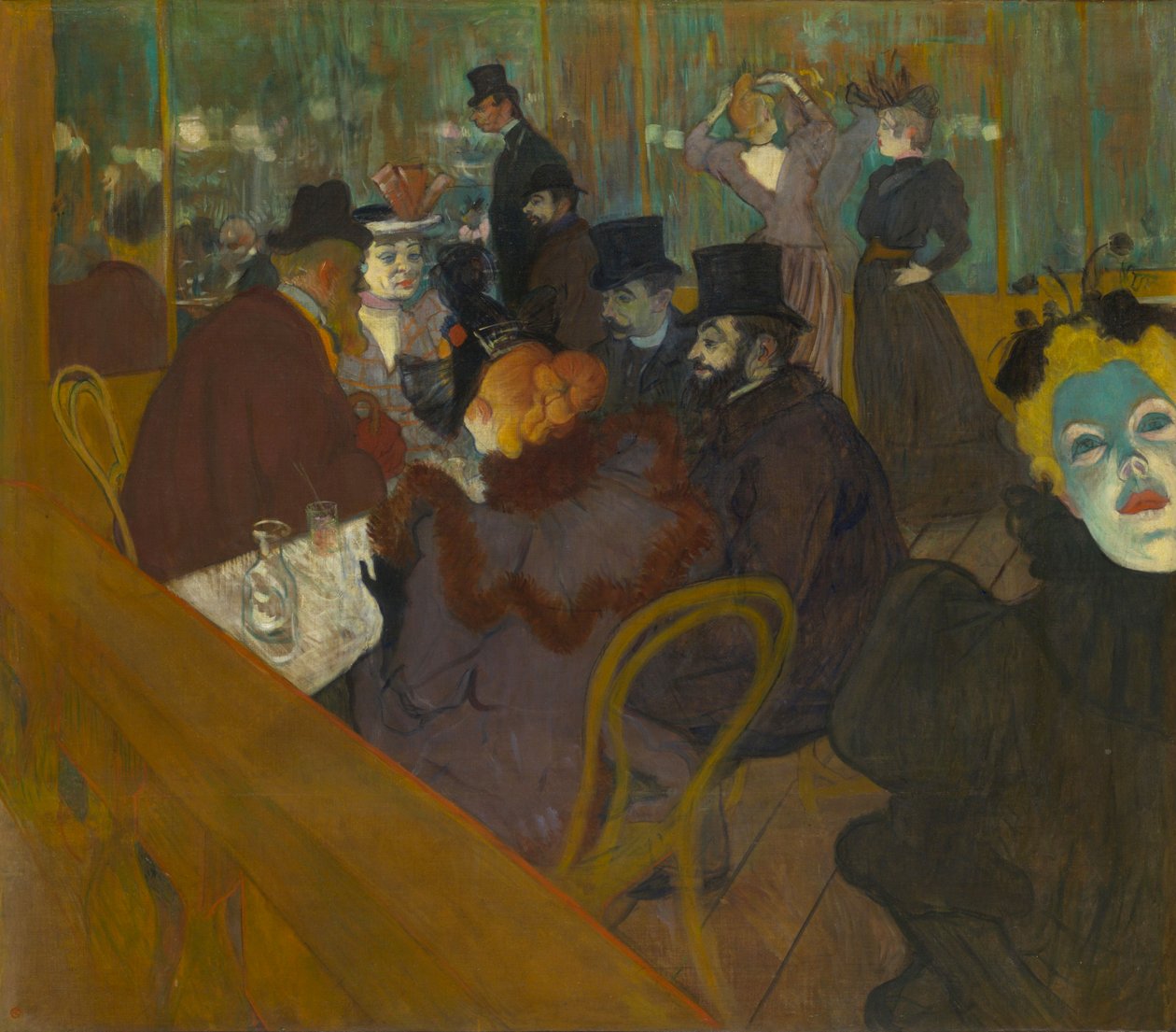En el Moulin Rouge de Henri de Toulouse Lautrec
