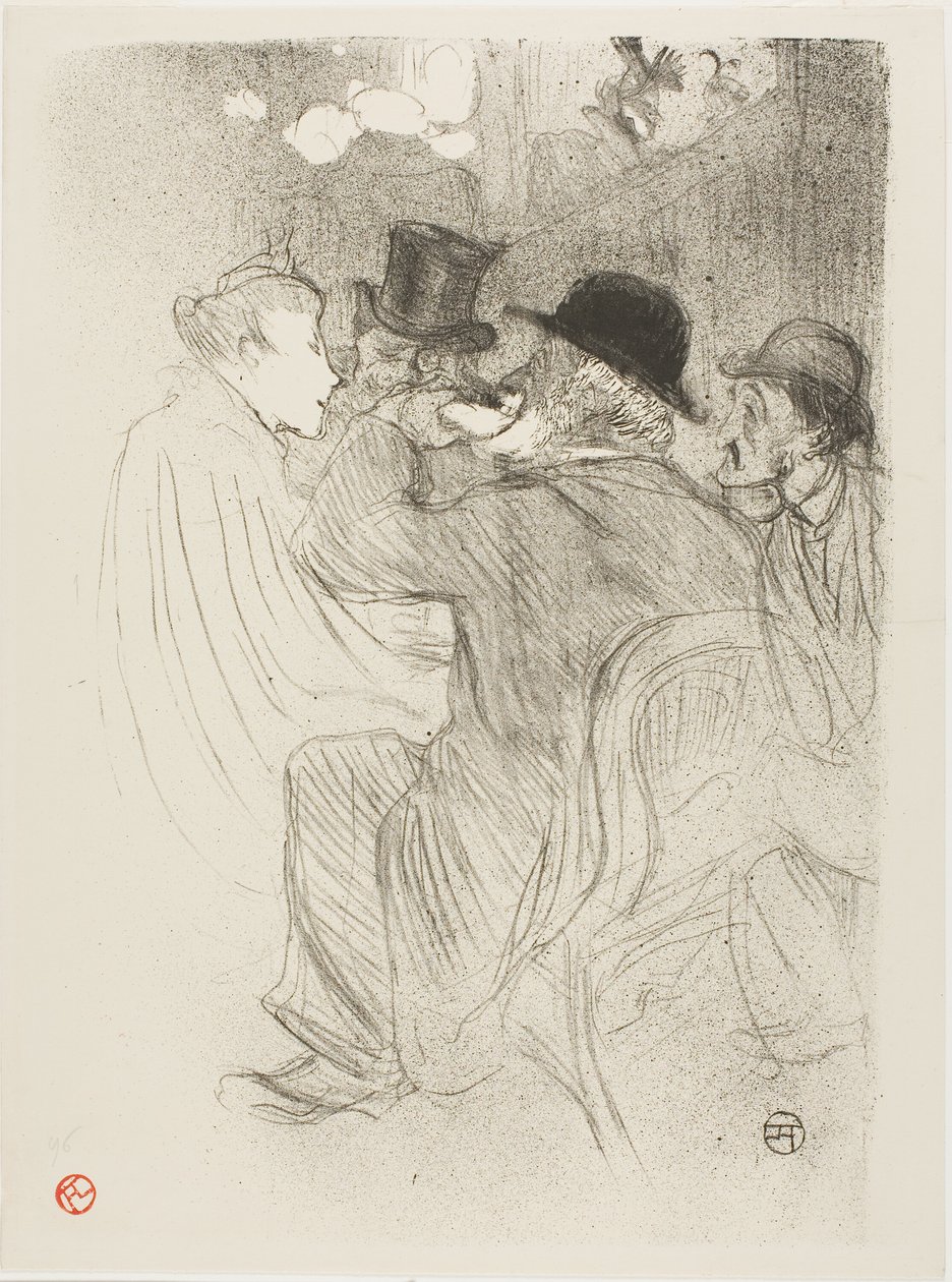 En el Moulin Rouge: ¡Un grosero! ¡Un verdadero grosero! de Henri de Toulouse Lautrec