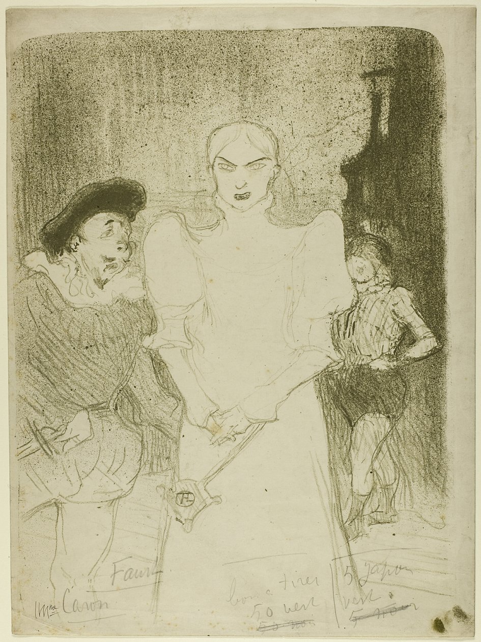 En la ópera: Madame Caron en Fausto de Henri de Toulouse Lautrec