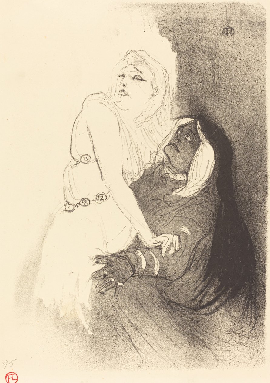 En el Renacimiento: Sarah Bernhardt en Fedra, 1893 de Henri de Toulouse Lautrec