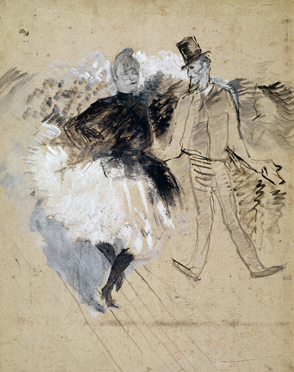 Au Moulin de la Galette, La Goulue y Valentin le Desossé de Henri de Toulouse Lautrec