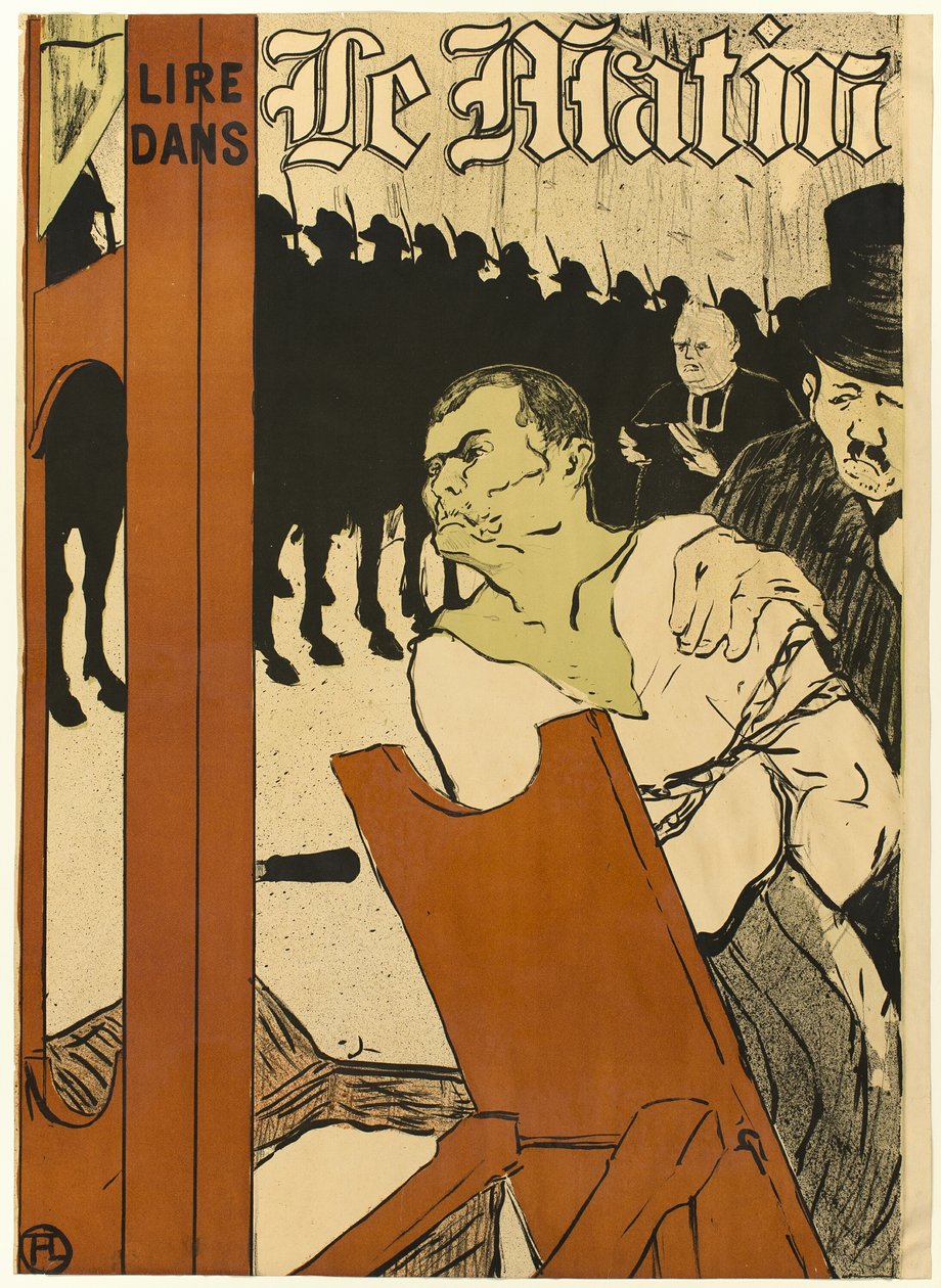 Al pie del patíbulo de Henri de Toulouse Lautrec