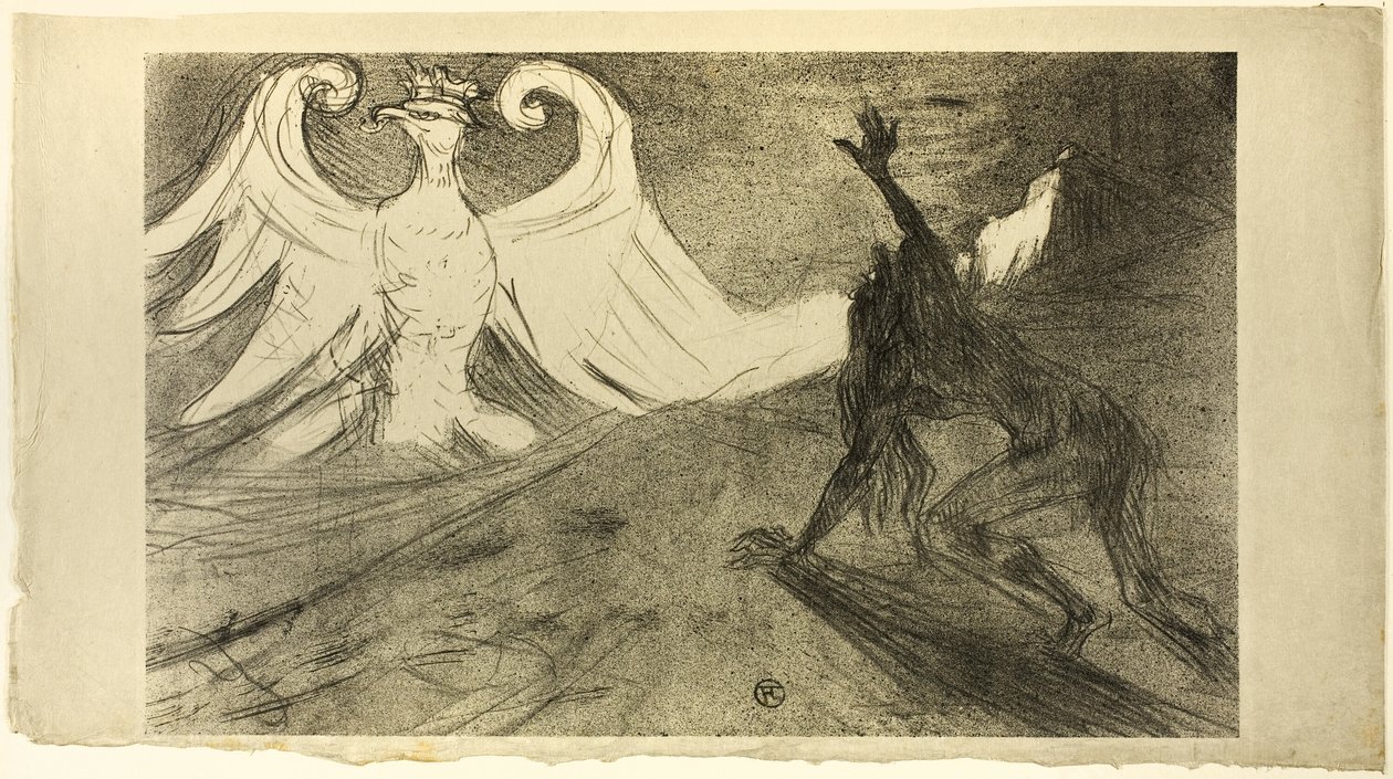 Au Pied du Sinaï, portada rechazada de Henri de Toulouse Lautrec