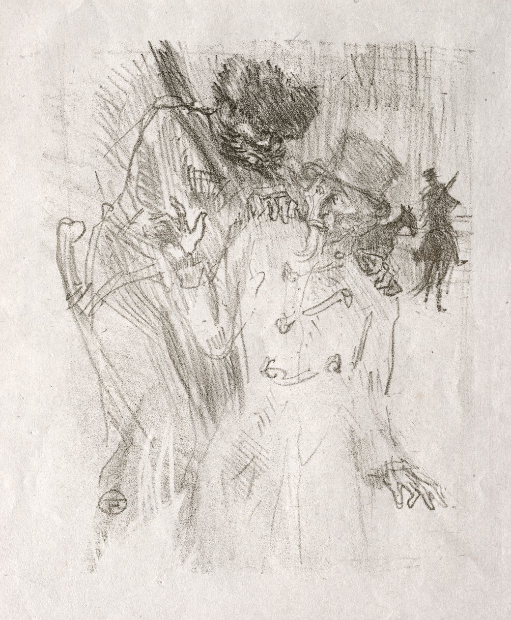 Au pied du Sinaï: Arrestation de Schlomé Fuss, 1898 de Henri de Toulouse Lautrec