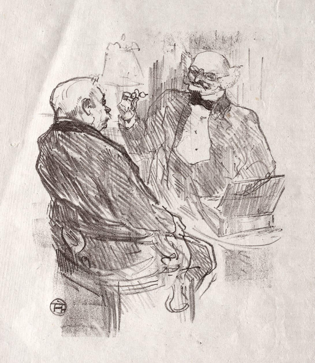 Au pied du Sinaï: Georges Clemenceau y el Oculista Mayer de Henri de Toulouse Lautrec