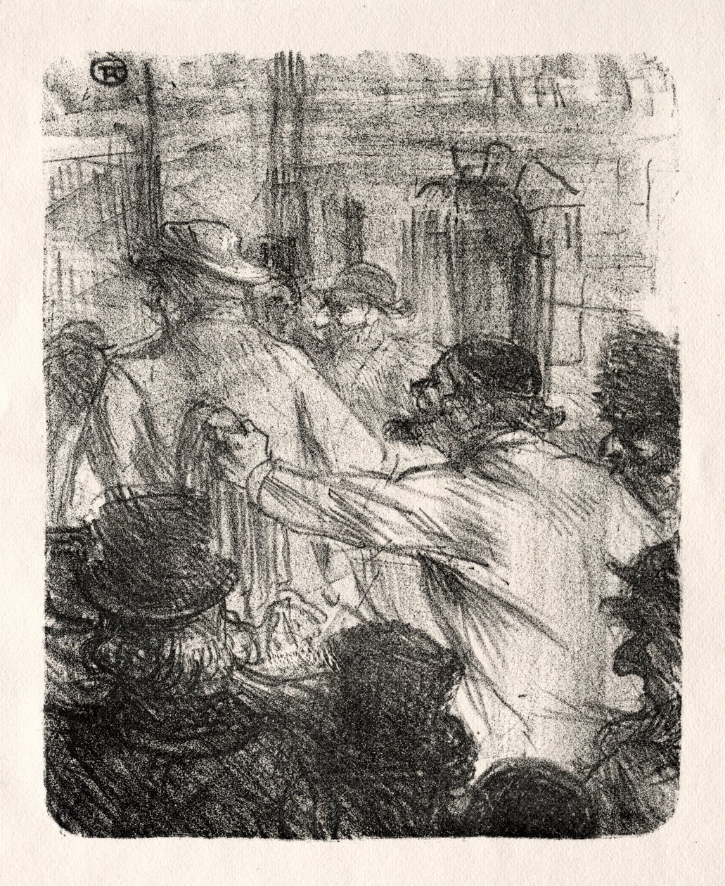 Al pie del Sinaí: La Halle aux Draps, Cracovia de Henri de Toulouse Lautrec