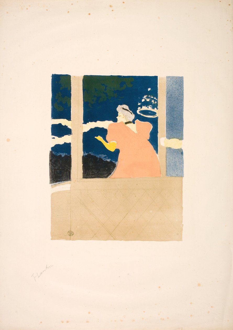 Aux Ambassadeurs - cantante en el café-concierto de Henri de Toulouse Lautrec
