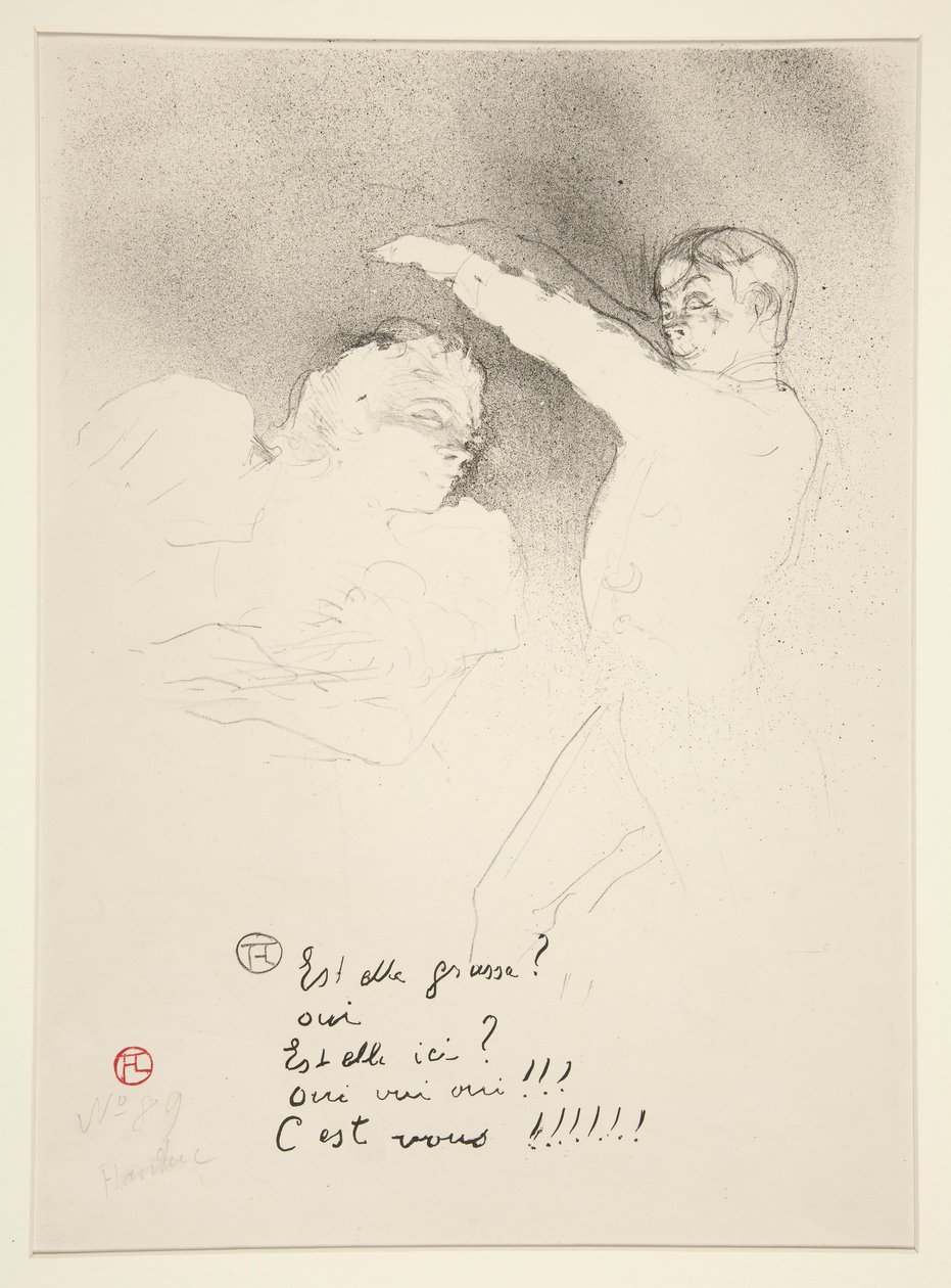 En las variedades: Miss Lender y Brasseur de Henri de Toulouse Lautrec