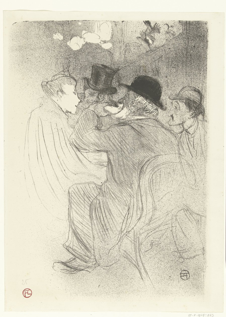 Bezoekers en el café Moulin Rouge
En el Moulin Rouge. ¡Un tipo duro! ¡Un verdadero tipo duro! de Henri de Toulouse Lautrec