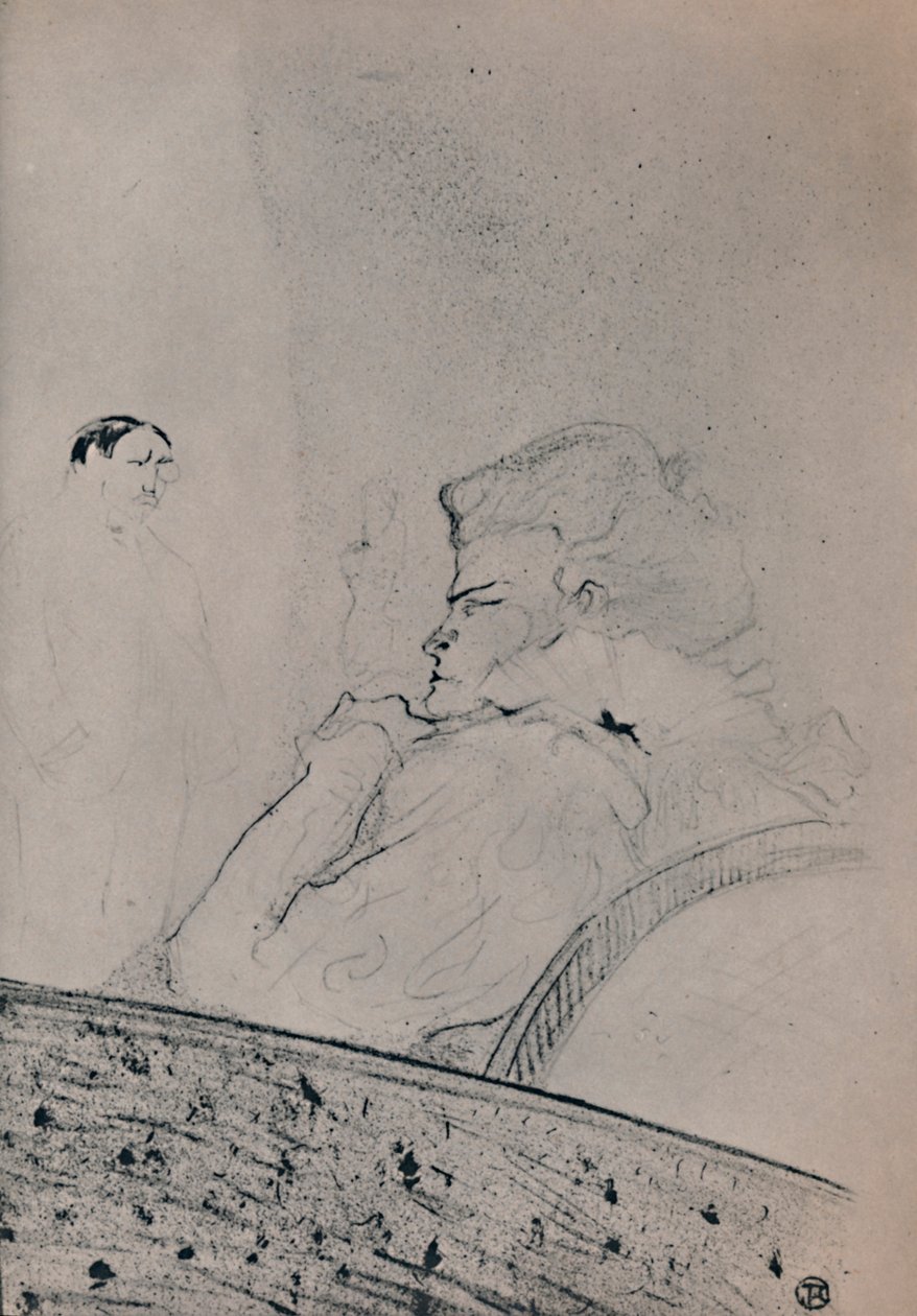 Brandes en su camerino de Henri de Toulouse Lautrec