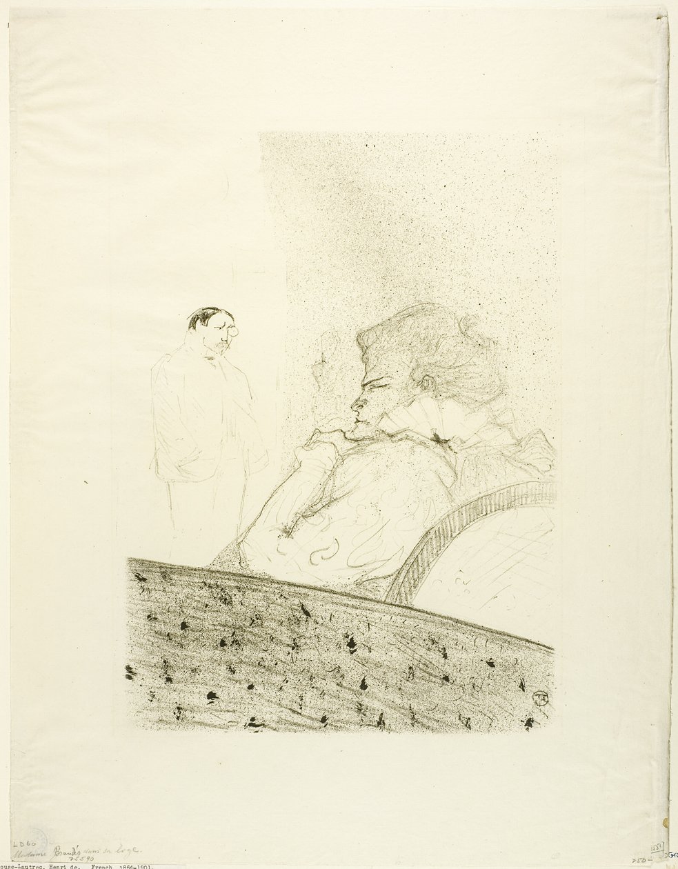 Brandès en su palco de Henri de Toulouse Lautrec