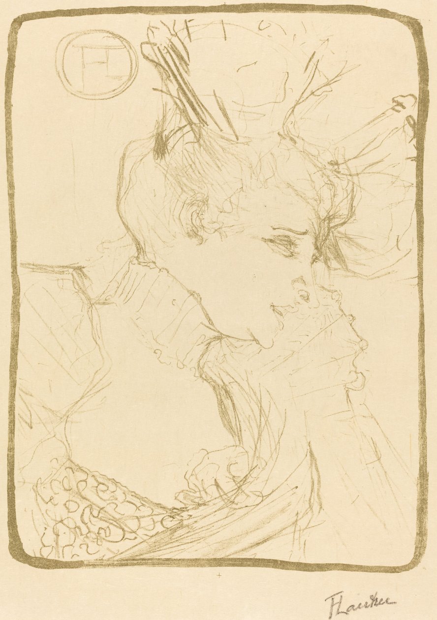 Busto de Mlle. Marcelle Lender, 1895 de Henri de Toulouse Lautrec