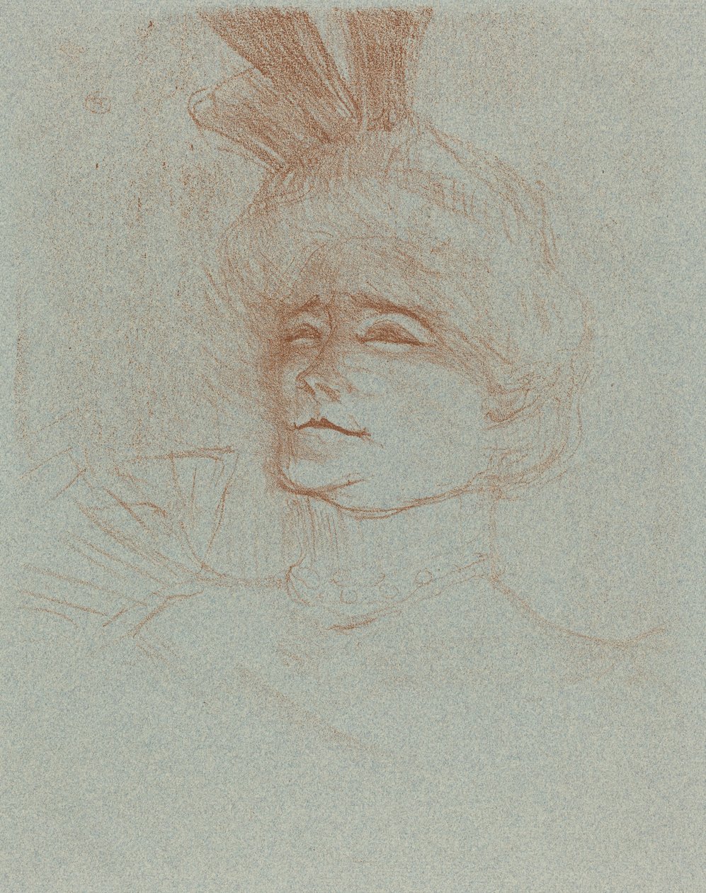 Busto de Mlle. Marcelle Lender, tres cuartos, 1898 de Henri de Toulouse Lautrec