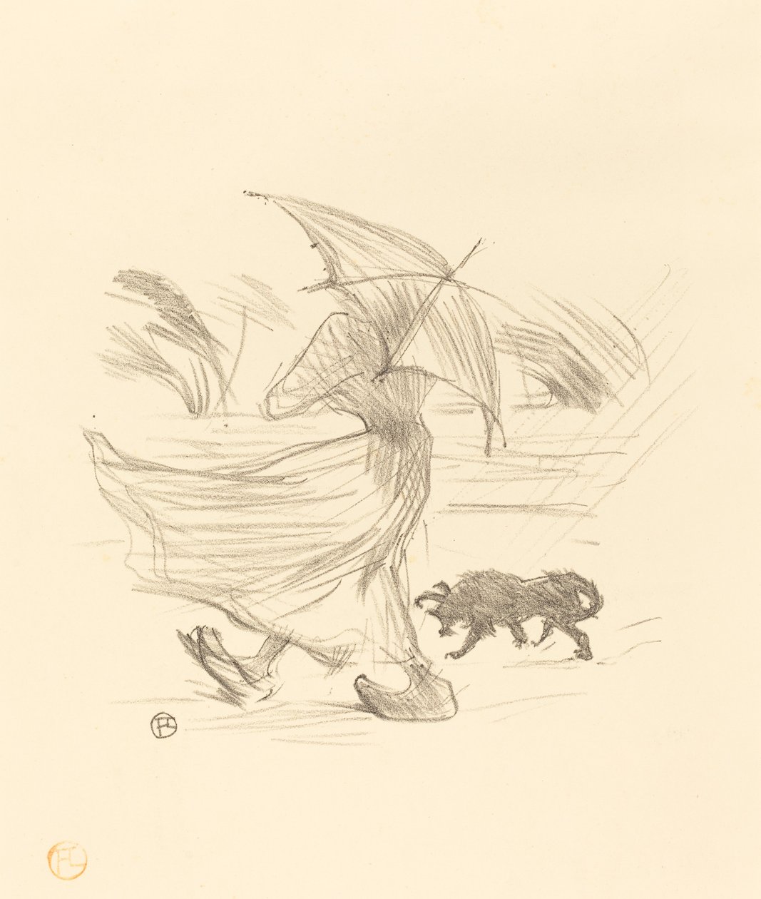 Lo que dice la lluvia, 1895 de Henri de Toulouse Lautrec