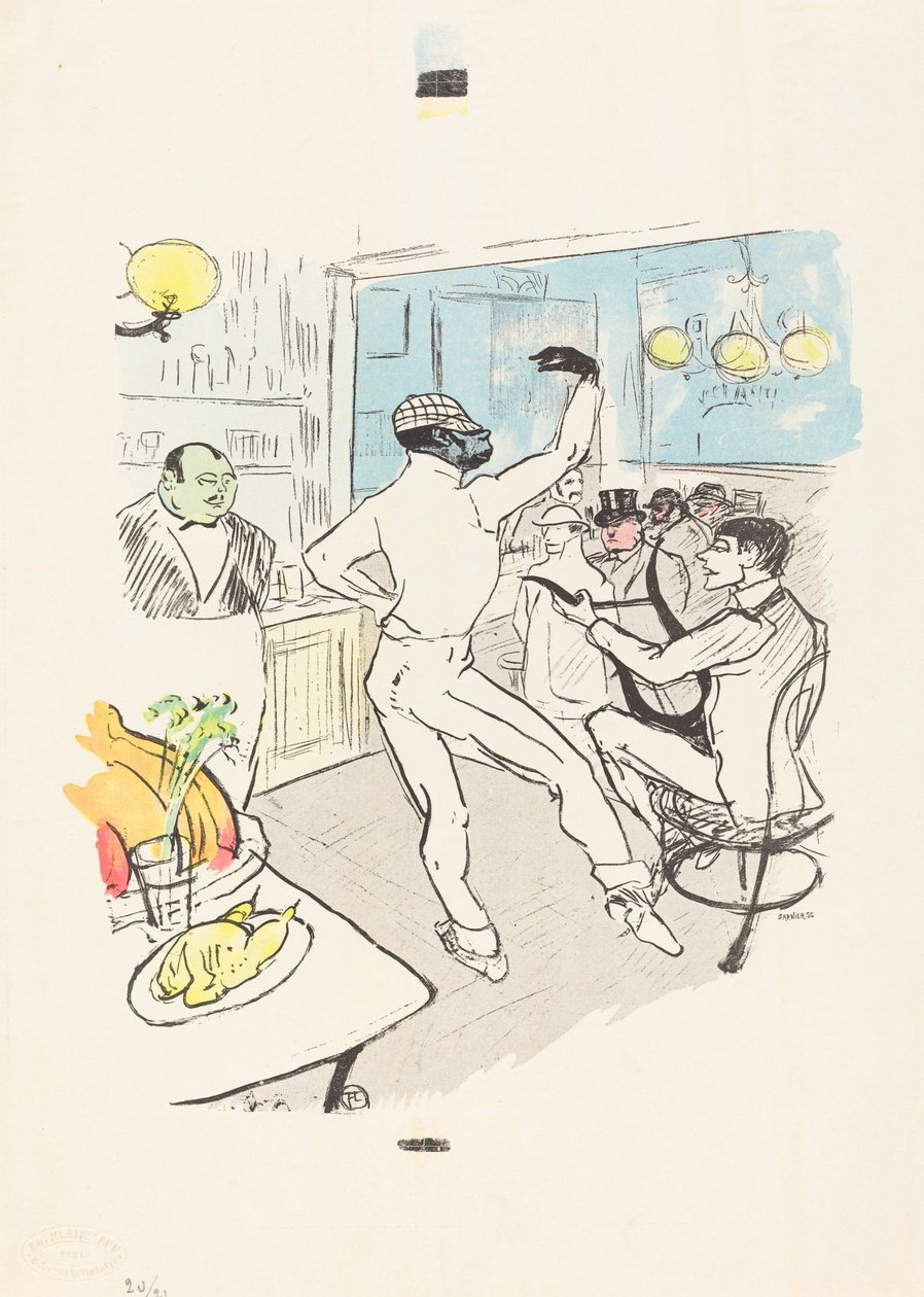 Chocolat bailando en el Bar Achille de Henri de Toulouse Lautrec