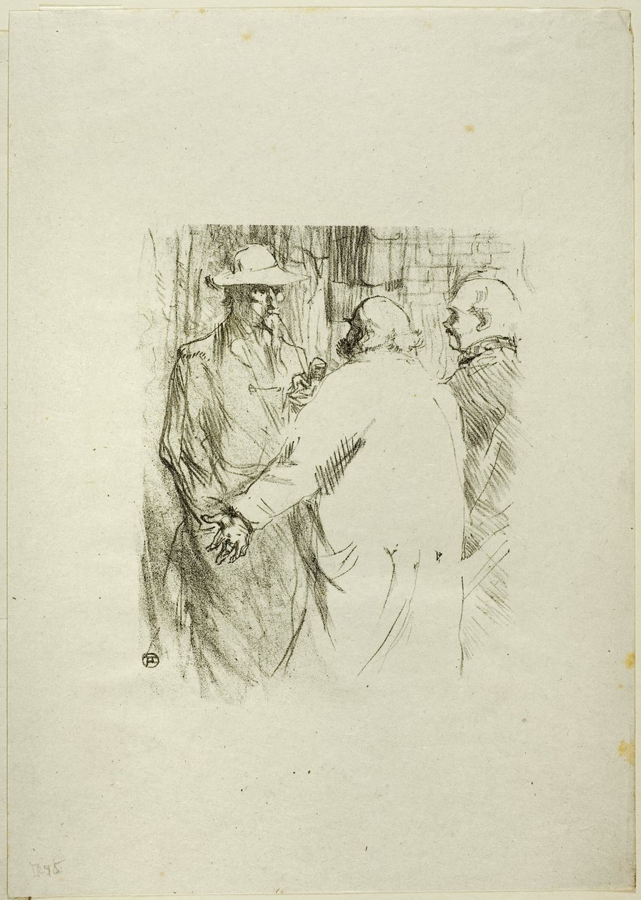 Clemenceau en Busk, de Au Pied du Sinaï de Henri de Toulouse Lautrec