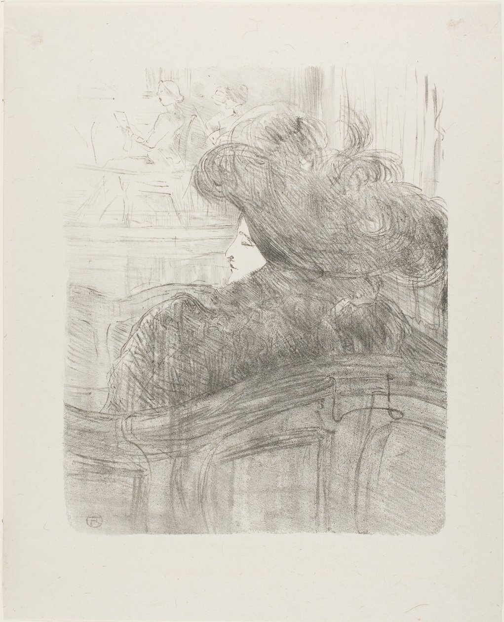 Cléo de Mérode, de Treize Lithographies de Henri de Toulouse Lautrec