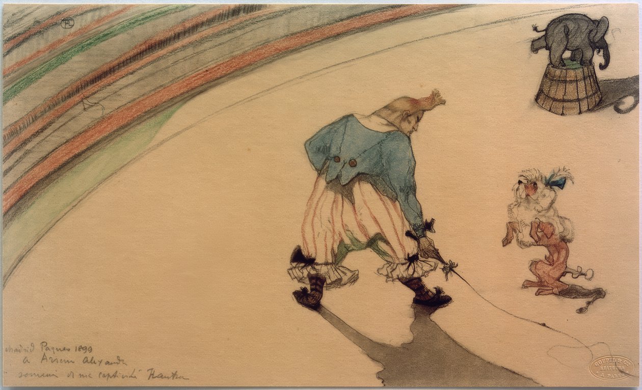 Payaso domador de Henri de Toulouse Lautrec