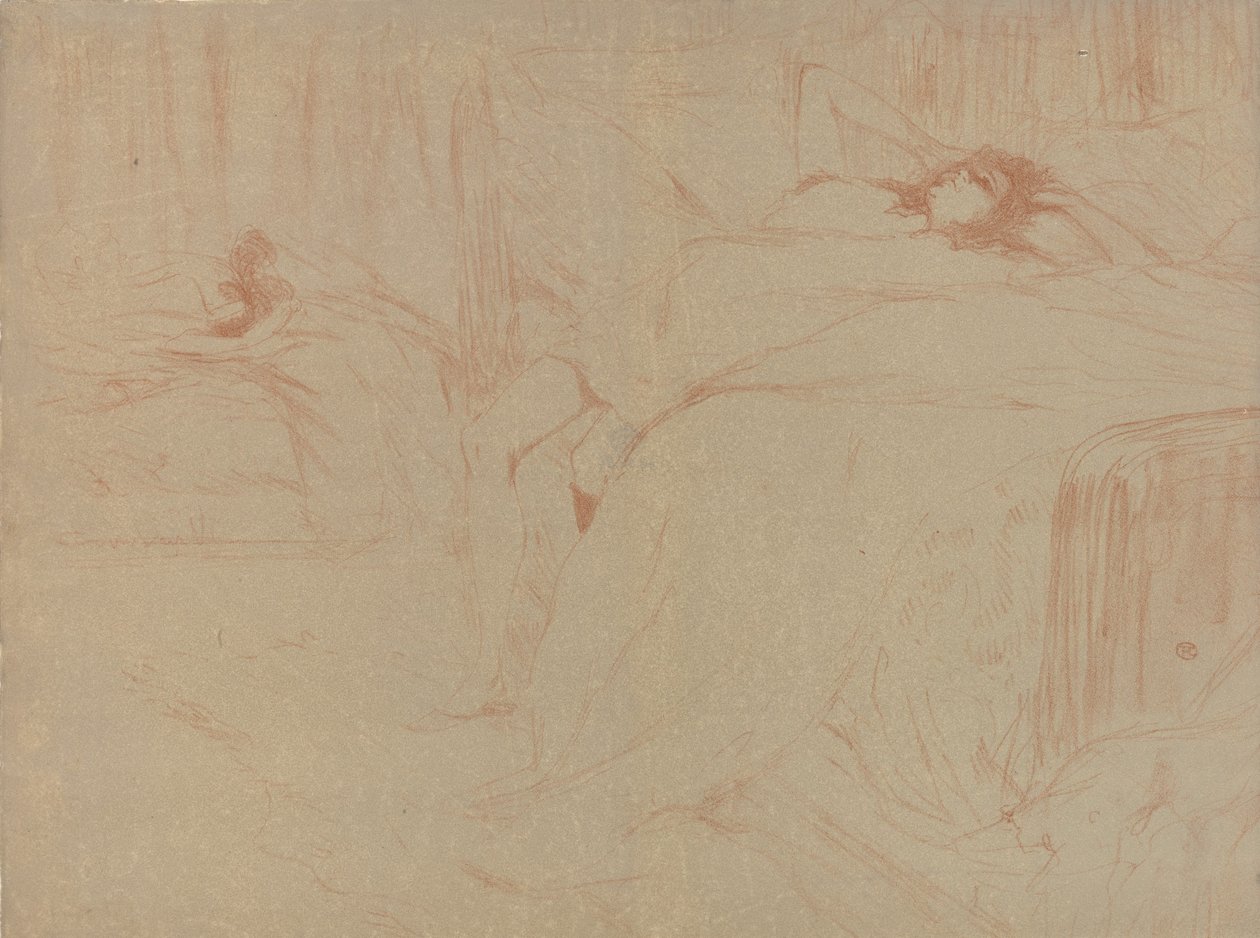 Colapsado en la Cama, de la serie Elles, 1896 de Henri de Toulouse Lautrec